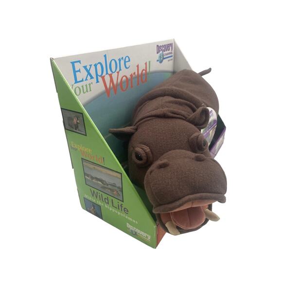 Vintage Discovery Channel Nature MIBIA The Hippopotamus Plush Toy 2000 - Picture 7 of 12